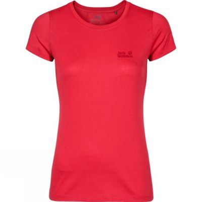 Playeras Jack Wolfskin Essential Function 65 Mujer Rojas - Chile CIN892560